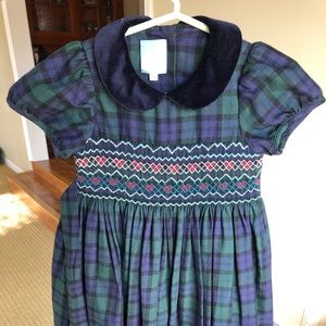 Bella Bliss Plaid Tartan Smocked Dress